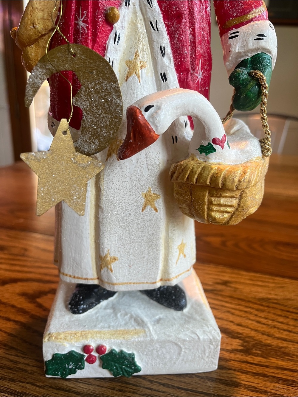 House of Hatten Handcrafted Santa with Porch 🪿 Rare Find 2002 - Picture 3 of 17